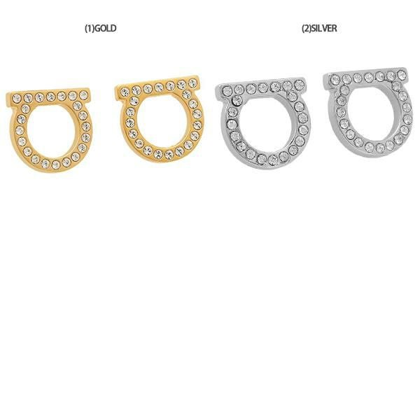 サルヴァトーレフェラガモ  ピアス アクセサリー ガンチーニ クリスタル レディース Salvatore Ferragamo 760122 詳細画像