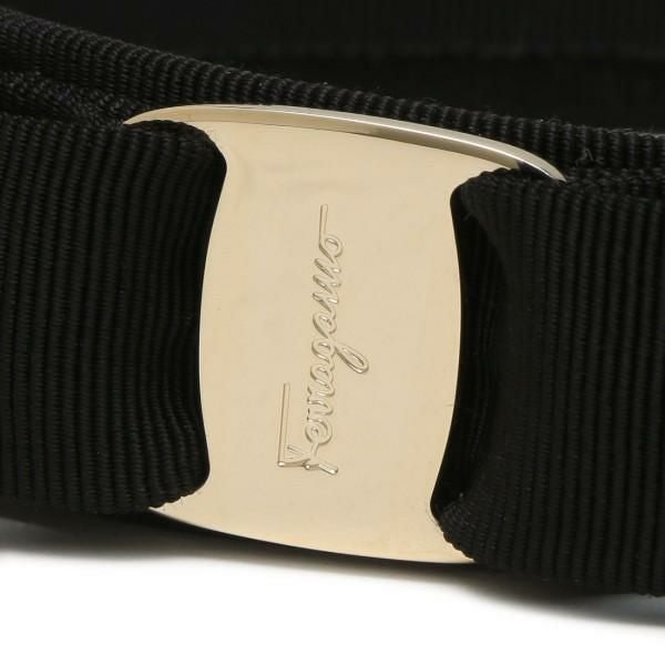 サルヴァトーレフェラガモ カチューシャ アクセサリー ヴァラリボン ヘアアクセサリー ブラック Salvatore Ferragamo 344311 572738 詳細画像