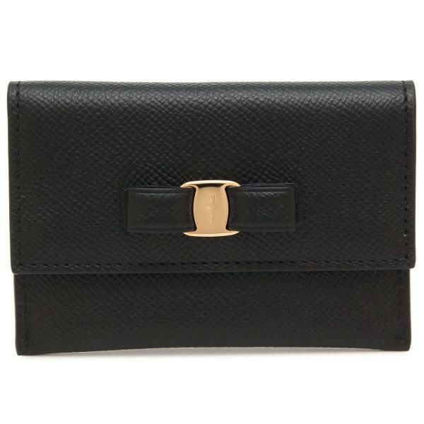 フェラガモ カードケース ヴァラ ブラック レディース FERRAGAMO フェラガモ カードケース ヴァラ ブラック レディース FERRAGAMO