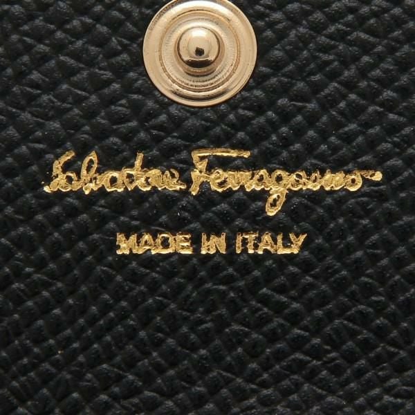 フェラガモ カードケース ヴァラ ブラック レディース FERRAGAMO