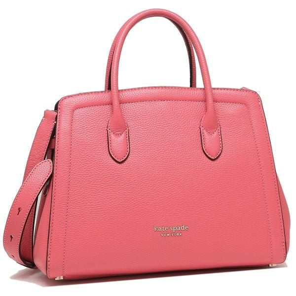 【美品】kate spade レザー キャンバス ハンドバッグ ギャランティ付き トンプソン ストリート ミディアム サッチェル | ハンドバッグ