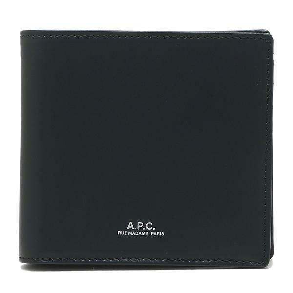 アーペーセー 二つ折り財布 ネイビー メンズ APC PXAWV H63340 IAK 詳細画像
