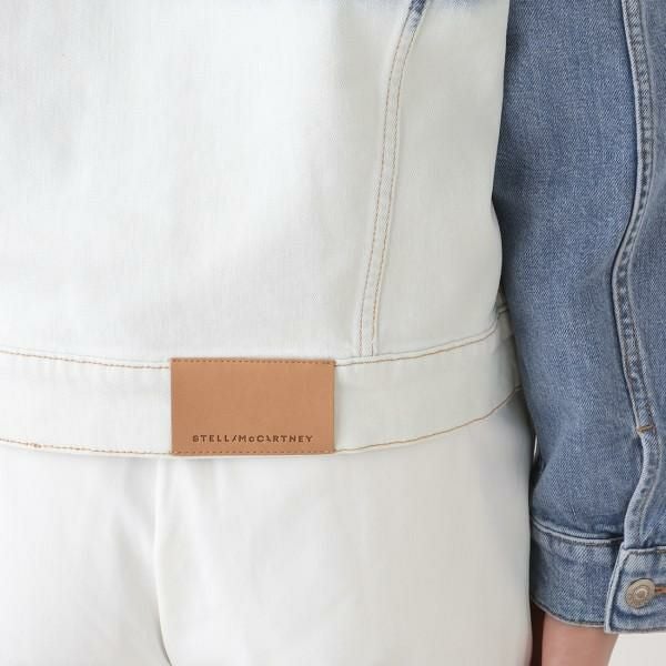 ステラマッカートニー トップス ジャケット ディップ フェーデッド デニム ブルー レディース STELLA McCARTNEY 603705 SOH45 4090 詳細画像