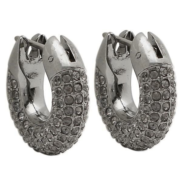 スワロフスキー ピアス アクセサリー デクストラ フープ ブラック