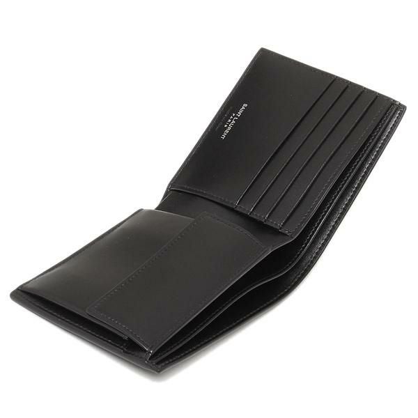 saint laurent 二つ折り財布　ブラック　クロコ　463249 財布 サンローランパリ 二つ折り財布 モノグラム ブラック メンズ SAINT