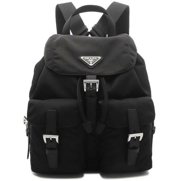 プラダ リュック バッグパック リナイロン トライアングルロゴ Sサイズ ブラック レディース PRADA 1BZ677 RV44 F0002 詳細画像