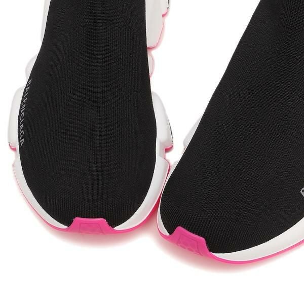 バレンシアガ スニーカー 靴 スピード ロゴ ブラック ピンク レディース BALENCIAGA 587280 W2DBB 1586 詳細画像