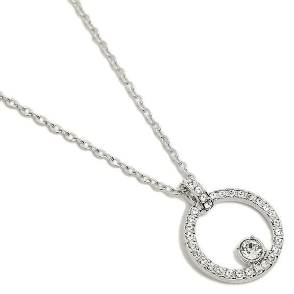 スワロフスキー ネックレス アクセサリー SWAROVSKI 5198686 CREATIVITY CIRCLE ペンダント レディース シルバー 詳細画像