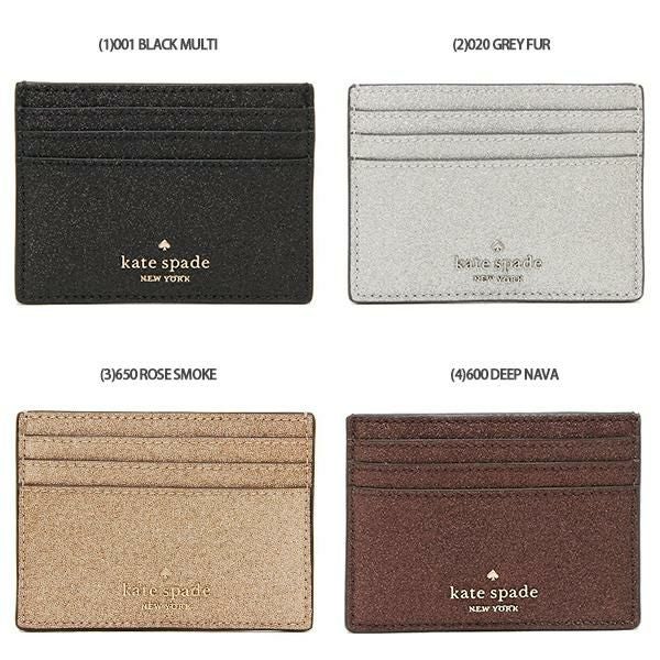 ケイトスペード アウトレット パスケース 定期入れ グリッターファブリック カードケース レディース KATE SPADE K4712 詳細画像