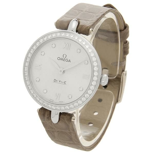 オメガ 時計 レディース デ・ヴィルデユードロップ27.4mm クォーツ シルバー OMEGA 424.18.27.60.52.001 詳細画像