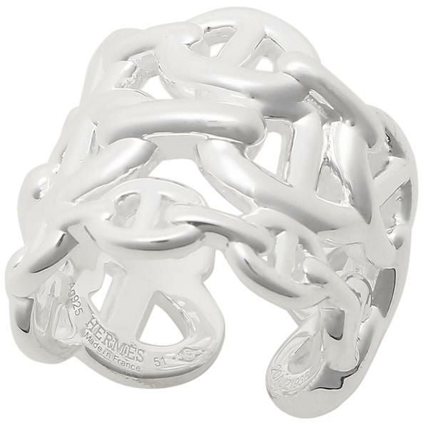 エルメス リング アクセサリー シェーヌダンクル 指輪 シルバー レディース HERMES H109506B 詳細画像