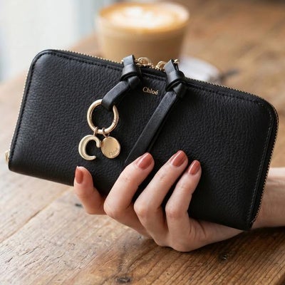 クロエ 長財布 アルファベット ブラック レディース CHLOE CHC21WP941F57 001