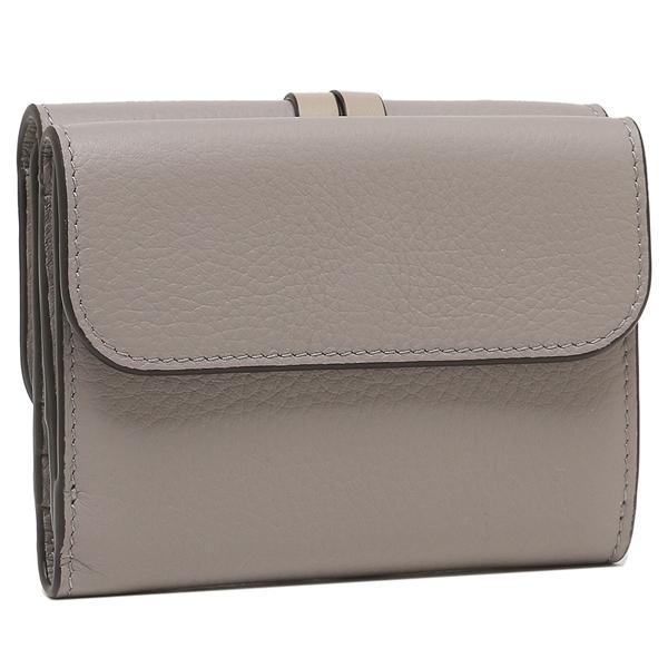 クロエ 三つ折り財布 アルファベット ミニ財布 グレー レディース CHLOE CHC21WP945F57 053 詳細画像