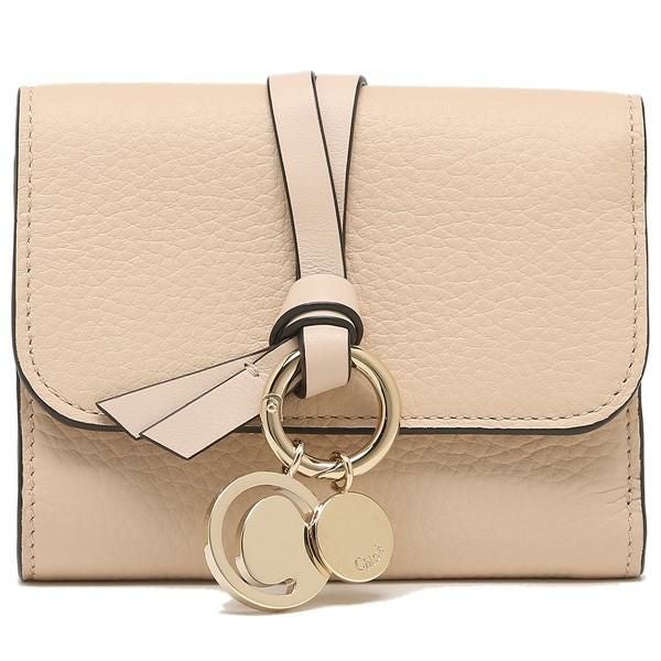 クロエ 三つ折り財布 アルファベット ミニ財布 ピンク レディース CHLOE CHC21WP945F57 6J5 詳細画像