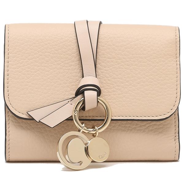 クロエ 三つ折り財布 アルファベット ミニ財布 ピンク レディース CHLOE CHC21WP945F57 6J5 詳細画像