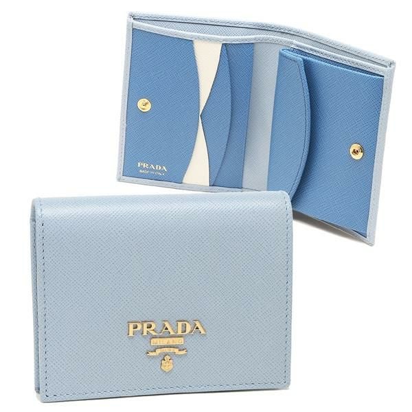プラダ 三つ折り財布 サフィアーノ ミニ財布 レディース PRADA 1MH021