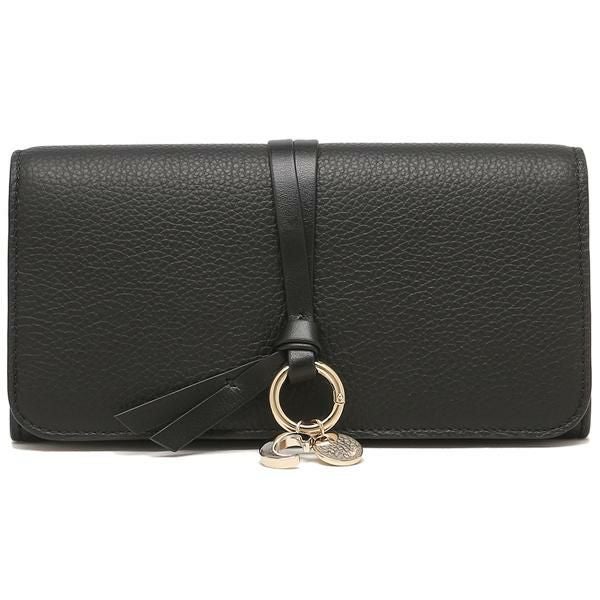 クロエ 長財布 アルファベット ブラック レディース CHLOE