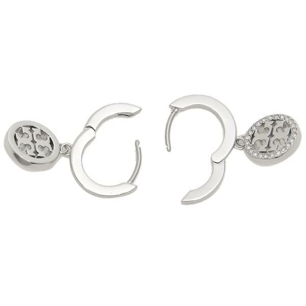 トリーバーチ ピアス ミラー パヴェ フープ シルバー レディース TORY BURCH 87041 042 詳細画像
