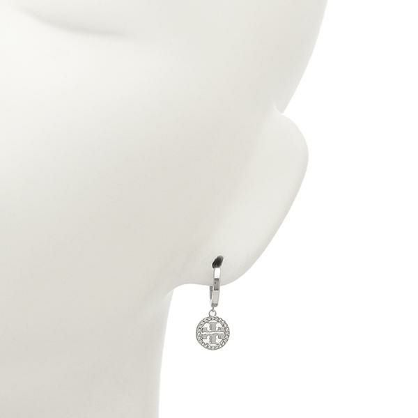 トリーバーチ ピアス ミラー パヴェ フープ シルバー レディース TORY BURCH 87041 042 詳細画像