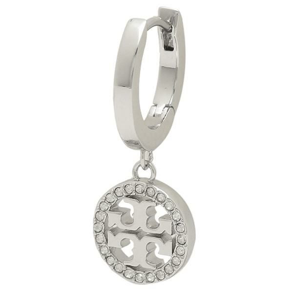 トリーバーチ ピアス ミラー パヴェ フープ シルバー レディース TORY BURCH 87041 042 詳細画像