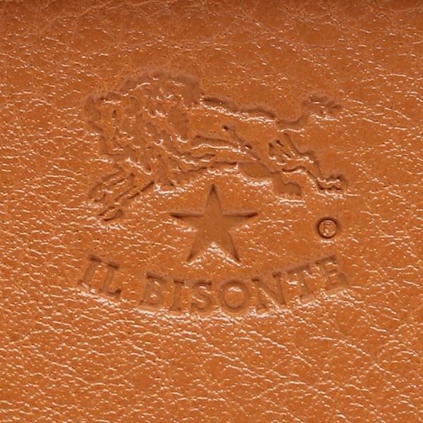 イルビゾンテ 二つ折り財布 ブラウン メンズ レディース IL BISONTE SMW022 PV0005 CA101B 詳細画像