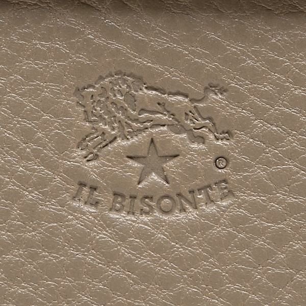 イルビゾンテ 二つ折り財布 グレー メンズ レディース IL BISONTE SMW022 PV0005 GY103B 詳細画像