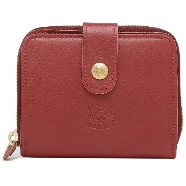 イルビゾンテ 二つ折り財布 レッド メンズ レディース IL BISONTE SMW067 PV0005 RE160B 詳細画像