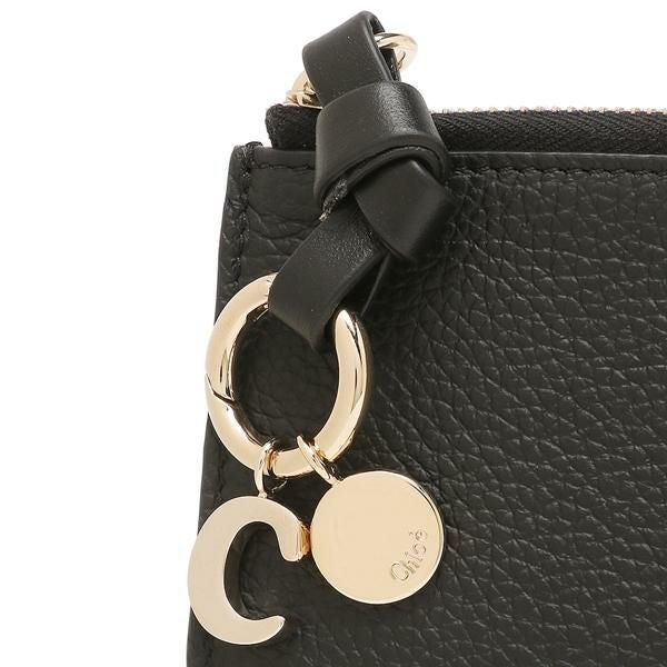 クロエ コインケース アルファベット カードケース ブラック レディース CHLOE CHC21WP944F57 001 詳細画像