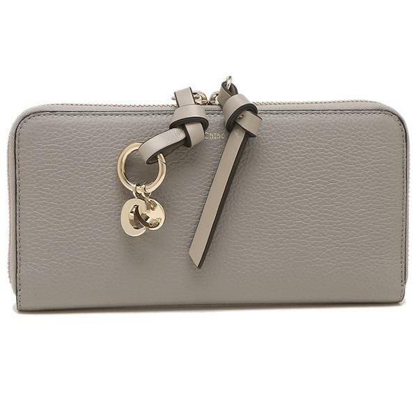 クロエ 長財布 アルファベット グレー レディース CHLOE CHC21WP941F57