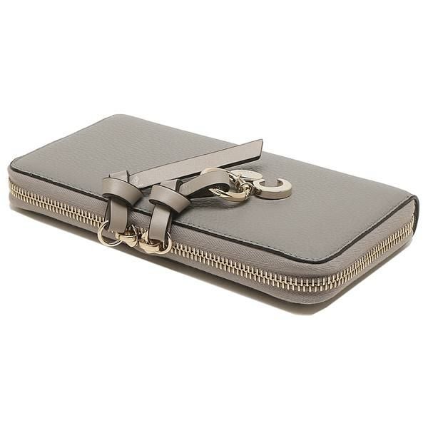クロエ 長財布 アルファベット グレー レディース CHLOE CHC21WP941F57