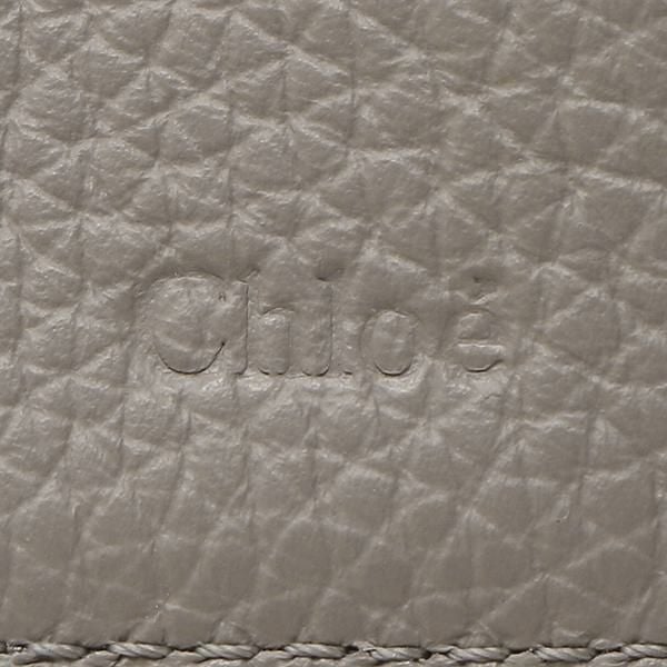 クロエ 三つ折り財布 アルファベット ミニ財布 グレー レディース CHLOE CHC21WP946F57 053 詳細画像