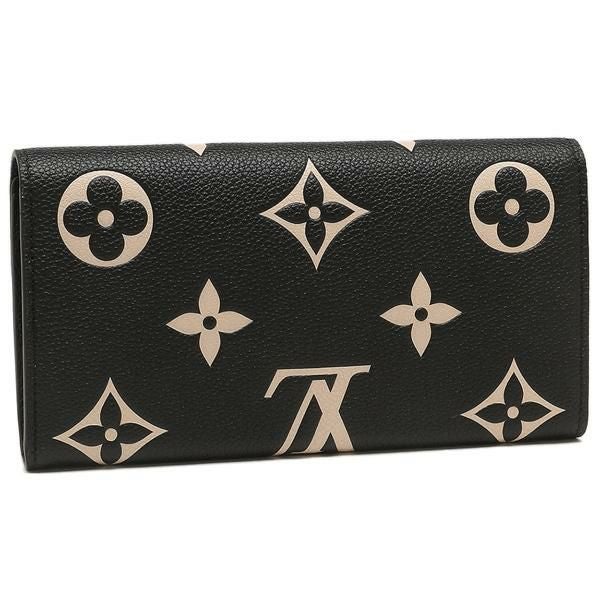 ルイヴィトン 長財布 ポルトフォイユサラ モノグラムアンプラント ブラック レディース LOUIS VUITTON M80496 詳細画像