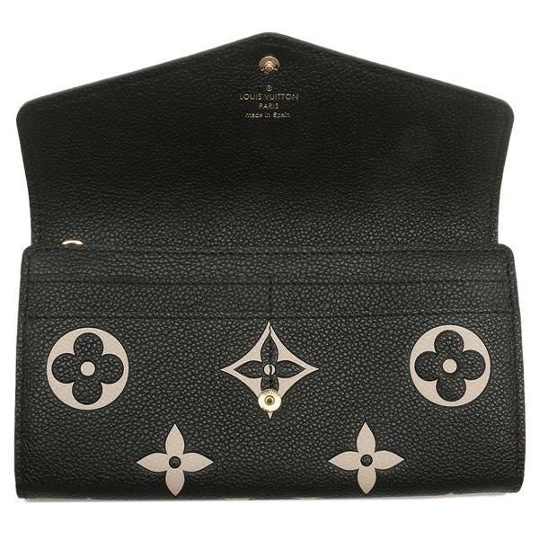 ルイヴィトン 長財布 ポルトフォイユサラ モノグラムアンプラント ブラック レディース LOUIS VUITTON M80496 詳細画像
