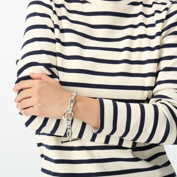 エルメス ブレスレット アクセサリー シェーヌダンクル バングル シルバー メンズ レディース HERMES H101995 00 詳細画像