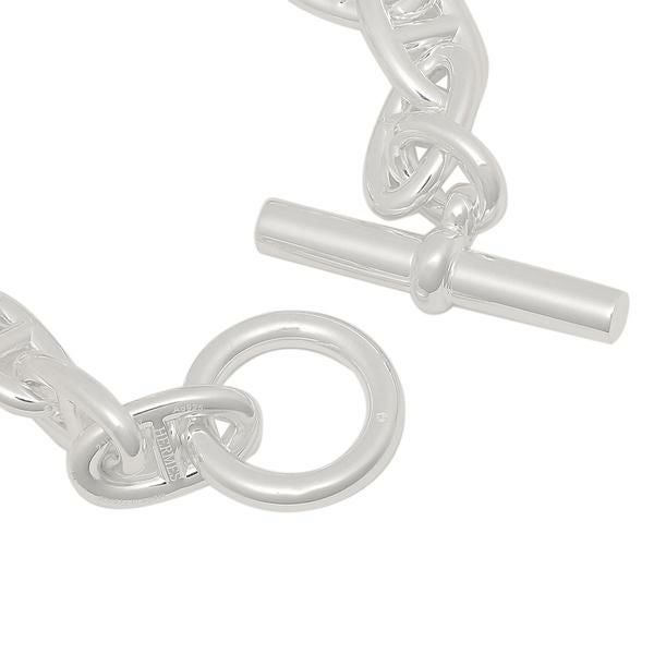 HERMES シルバー ブレスレット バングル silver エルメスジェット バングル ルージュ シルバー金具 ユニセックス