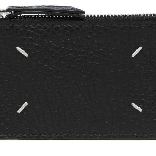 メゾンマルジェラ カードケース フラグメントケース コインケース ブラック メンズ レディース Maison Margiela S56UI0143 P4455 T8013 詳細画像