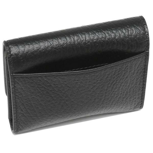 メゾンマルジェラ 三つ折り財布 ミニ財布 ブラック レディース メンズ