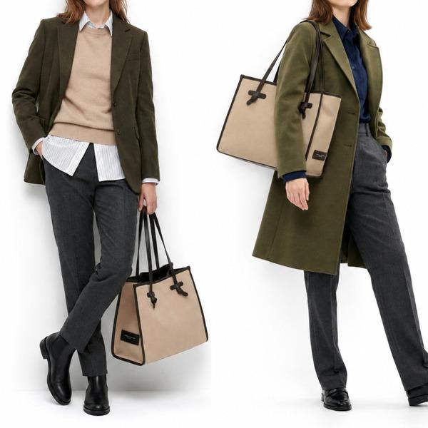 ジャンニキアリーニ トートバッグ マルチェッラ Mサイズ ベージュ レディース GIANNI CHIARINI BS6850 CNV CORDA MILITARE 詳細画像