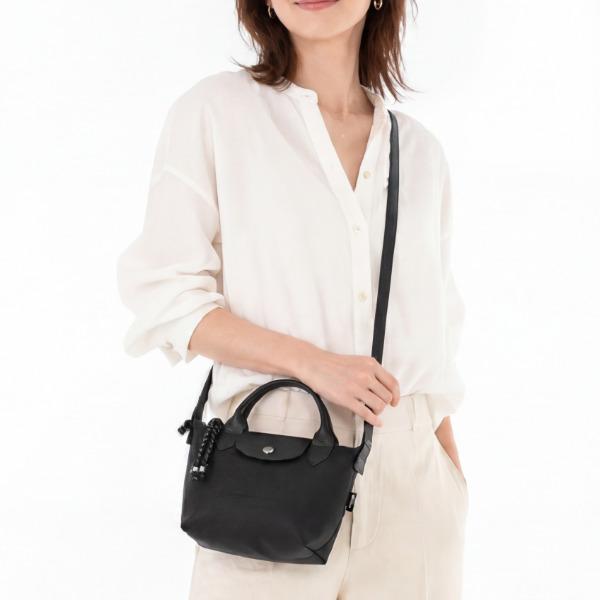 ロンシャン ハンドバッグ ショルダーバッグ プリアージュ エナジー XSサイズ 2WAY ブラック レディース LONGCHAMP 1500 HSR 001
