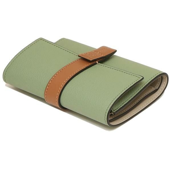 ロエベ 三つ折り財布 バーティカルウォレット Sサイズ グリーン レディース LOEWE C660S86X01 6465 詳細画像