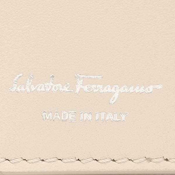 サルヴァトーレフェラガモ 二つ折り財布 ビバ ミニ財布 ベージュ レディース Salvatore Ferragamo 220288 745860 詳細画像