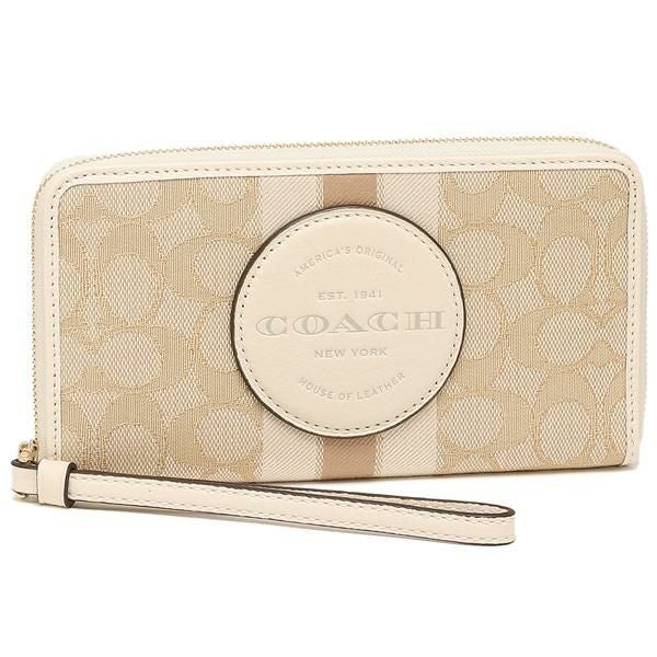 ☆専用商品☆ COACH 長財布　シグネチャー　ベージュ　ホワイト　C9073 コーチ アウトレット 長財布 シグネチャー ベージュ ホワイト
