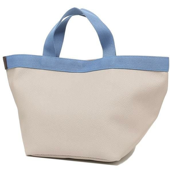 エルベシャプリエ トートバッグ Mサイズ ベージュ ブルー レディース Herve Chapelier 707GP 6311A 詳細画像