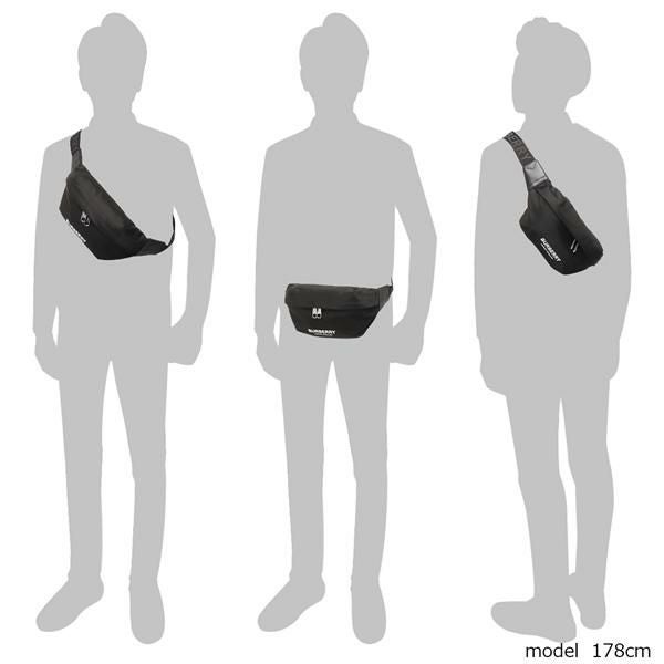 バーバリー ボディバッグ ウエストバッグ ソニー バムバッグ ブラック メンズ BURBERRY 8049095 A1189 詳細画像