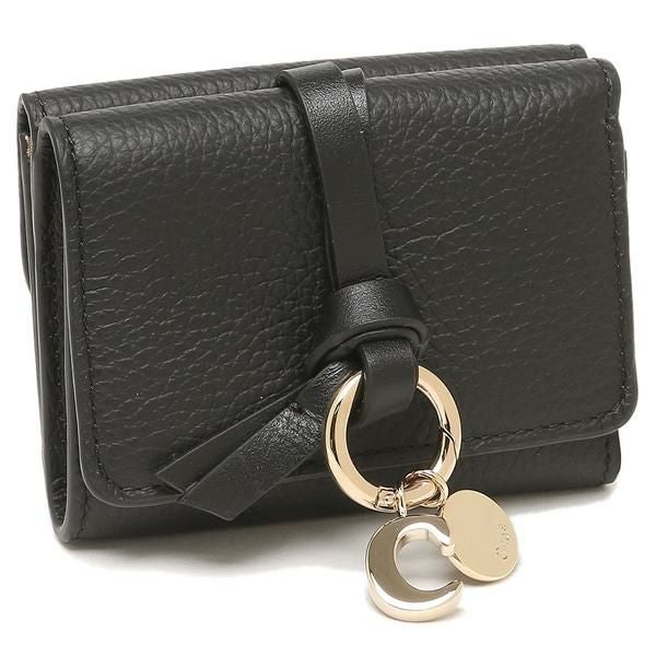 【新品、未使用】Chloe クロエ ３つ折り財布 ブラック コンパクト 金具 Chloe（クロエ） 三つ折り財布 レディース ENVELOPE SMALL TRIFOLD