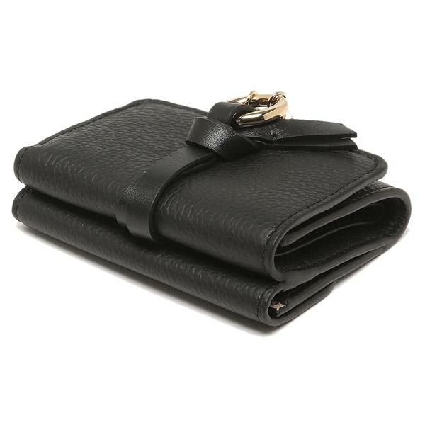 クロエ 三つ折り財布 アルファベット ミニ財布 ブラック レディース