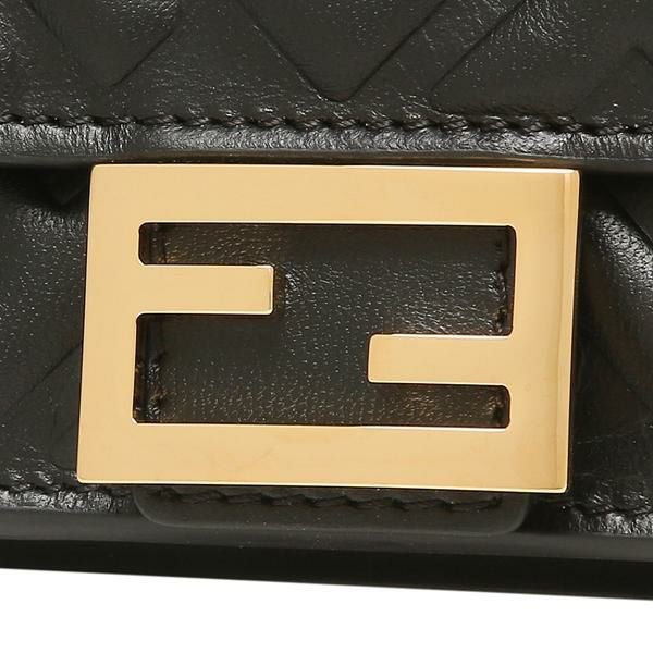 フェンディ 三つ折り財布 バゲット ミニ財布 ブラック レディース FENDI 8M0395 AAJD F0KUR 詳細画像