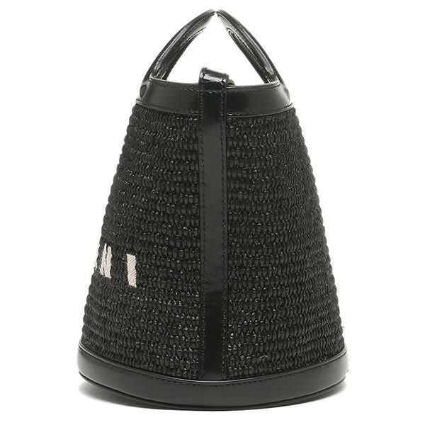 マルニ ハンドバッグ ショルダーバッグ トロピカリア かごバッグ バケットバッグ 2WAY ブラック レディース MARNI SCMP0056Q1 P3860 00N99 詳細画像