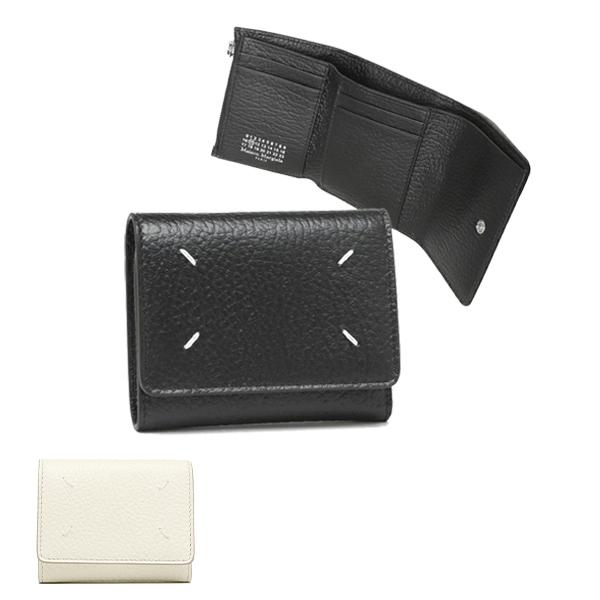 Maison Margiela メゾンマルジェラ SA3UI0010 コンパクトウォレット 4ステッチ  レザー 三つ折り財布 ベージュ ユニセックス Maison Margiela（メゾンマルジェラ） 財布 三つ折り 4ステッチ