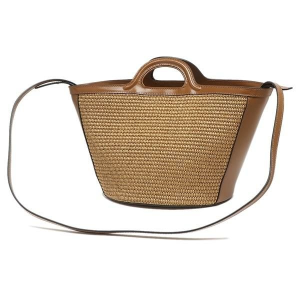 マルニ ハンドバッグ ショルダーバッグ トロピカリア Sサイズ かごバッグ 2WAY ブラウン レディース MARNI BMMP0068Q0 P3860 00M50 詳細画像